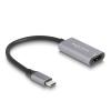 Delock - Highspeed - Videoadapter - 24 pin USB-C männlich zu HDMI weiblich - 15 cm - Grau / Schwarz - unterstützt 4K 60 Hz (4096 x 2160), HDR-Support, DP Alt Modus-Support