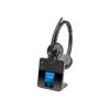 Poly Savi 8420 Office - Savi 8400 series - Headset - On-Ear - DECT / Bluetooth - kabellos - aktive Rauschunterdrückung - Schwarz - Replaces Poly SKU 2-221103-205