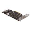 Delock PCI Express x8 Card to 2 x internal NVMe M.2 Key M - Bifurcation - Speicher-Controller - M.2 - M.2 NVMe Card - Low-Profile - PCIe 4.0 x8