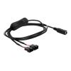 Delock - Netzkabel für Lüfter - DC-Anschluss 5,5 mm x 2,1 mm (W) zu 4-poliger Lüfteranschluss (M) - 24 V - 3 A - 1 m - Ein / Aus-Schalter - Schwarz