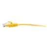 C2G 15ft (4.5m) Cat6a Snagless Unshielded (UTP) Slim Ethernet Network Patch Cable - Yellow - Patch-Kabel - RJ-45 (M) zu RJ-45 (M) - 4.5 m - 4.8 mm - UTP - CAT 6a - geformt, ohne Haken - Gelb