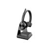 Poly Savi 7310 Office - Savi 7300 series - Headset - On-Ear - DECT - kabellos - Schwarz - Replaces Poly SKU 214778-05