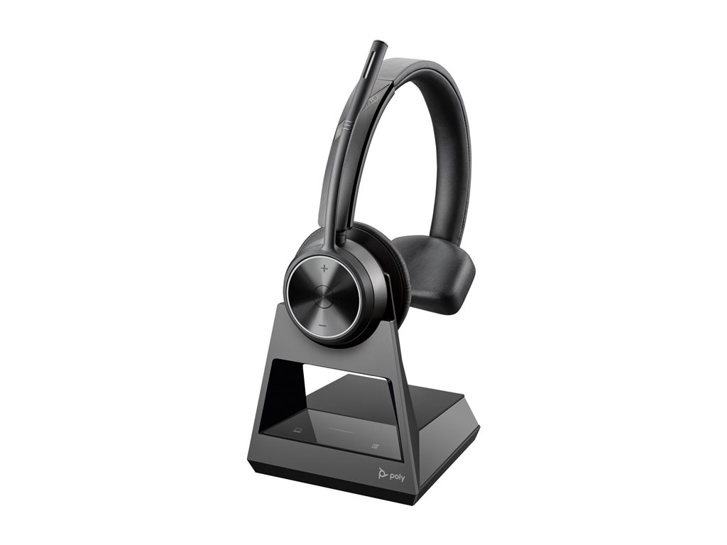 Poly Savi 7310 Office - Savi 7300 series - Headset - On-Ear - DECT - kabellos - Schwarz - Replaces Poly SKU 214778-05