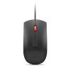 Lenovo - Maus - optisch - 3 Tasten - kabelgebunden - USB - Schwarz, Rot
