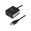 StarTech.com FTDI USB 2.0 auf Seriell Adapter - USB zu RS232 / DB9 Schnittstellen Konverter (COM) - Stecker / Stecker 1,8m - Serieller Adapter - USB - RS-232 - Schwarz