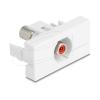 Delock - Easy 45 - Einrastmodul - RCA - einfach - Rot, weiß