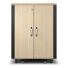 APC NetShelter - Schrank (horizontal) - schallisoliert - Wechselstrom 230 V - Ahorn - 17U - 48.3 cm (19")