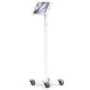 Compulocks iPad Air M2 & M3 13", Apex Enclosure Rolling Cart - Rise Freedom White - Befestigungskit (Gehäuse, Wagenständer) - für Tablett - verriegelbar - medizinisch - hochwertiges Aluminium - weiß - Bildschirmgröße: 33 cm (13") - für Apple 13-inch