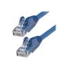 StarTech.com 7m Netzwerkkabel CAT6 - LSZH(weniger Rauch, Halogenfrei) - 10Gbit 650MHz 100W POE RJ45 U / UTP LAN-Patch Kabel - Blau, ETL Zertifizierung, 24AWG, Installationskabel (N6LPATCH7MBL) - Patch-Kabel - RJ-45 (M) zu RJ-45 (M) - 7 m - 6 mm - UTP -