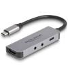 Delock USB-C Adapter zu HDMI 4K 60 Hz und Headset und Mikrofonschluss + USB-C PD 95 W