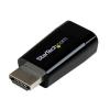 StarTech.com Kompakter HDMI auf VGA Adapter / Konverter ideal für Chromebooks Ultrabooks & Laptops- HDMI zu VGA HD15 Wandler - 1920x1200 - Videoadapter - HDMI männlich zu HD-15 (VGA) weiblich - 4.5 cm - Schwarz - aktiv - für P / N: DKT30CSDHPD3, SV211HD