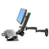 200 Series Combo Arm schwarz / LCD-Größe <=24" / Belastbarkeit 2,7-8,2kg / Anhebung 13cm / Neigung 30° / VESA MIS-D