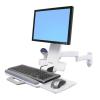 200 Series Combo Arm weiß / LCD-Größe <=24" / Belastbarkeit 2,7-8,2kg / Anhebung 13cm / Neigung 30° / VESA MIS-D