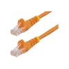 7m Orange Snagless Cat5e Patch Cable