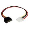 StarTech.com 30cm SATA auf Molex LP4 Stromadapter - Bu / St - Serial ATA zu 4pin Stromkabel Adapter - Netzteil - interne Stromversorgung, 4-polig (W) zu SATA-Stromstecker (M) - 30.48 cm - für P / N: SATSASBP425