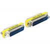 Delock Adapter Sub-D - Serieller / paralleler Gender Changer - DB-25 (M) zu DB-25 (M)