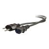 C2G Swiss Power Cord - Stromkabel - power IEC 60320 C13 zu SEV 1011 (M) - 2 m - geformt - Schwarz - Schweiz