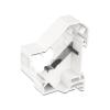 Delock Keystone Mounting for DIN rail shielded - DIN-Ausgang für Schienenmontage - weiß - 1 Anschluss