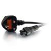Cbl / 2m BS 1363 to IEC 60320 C5 Pwr Cord