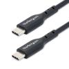 StarTech.com 3m USB-C Charging Cable, USB C Cable, 60W 3A PD - USB-Kabel - 24 pin USB-C (M) zu 24 pin USB-C (M) - USB 2.0 - 5 / 9 / 12 / 15 / 20 V - 3 A - 3 m - USB Power Delivery (60W), unterstützt Power Delivery 2,0, halogenfrei, passiv - Schwarz