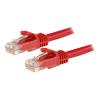 StarTech.com 1m Cat6 Gigabit Snagless Patchkabel - RJ45 UTP Netzwerkkabel mit Schutzmanschette - Cat 6 Kabel - Rot - Patch-Kabel - RJ-45 (M) zu RJ-45 (M) - 1 m - UTP - CAT 6 - ohne Haken - Rot