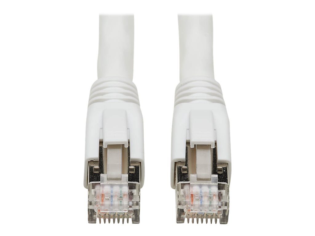 Eaton Tripp Lite Series Cat8 25G / 40G Certified Snagless Shielded S / FTP Ethernet Cable (RJ45 M / M), PoE, White, 6 ft. (1.83 m) - Patch-Kabel - RJ-45 (M) zu RJ-45 (M) - 1.829 m - S / FTP - CAT 8 - ohne Haken, robust - weiß
