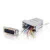C2G Modular Adapter - Serieller RS-232-Adapter - RJ-45 (W) zu 15 pin D-Sub (DB-15) (M) - Grau