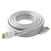 4K - HDMI Version 2.0 - vergoldete Anschlüsse - Ethernet - HDMI (m) zu HDMI (m) - Außendurchmesser 7,3 mm - 28 AWG - 3 m - weiß