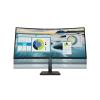 HP P34hc G4 - P-Series - LED-Monitor - gebogen - 86.36 cm (34") - 3440 x 1440 WQHD @ 60 Hz - VA - 250 cd / m² - 3500:1 - 5 ms - HDMI, DisplayPort, USB-C - Lautsprecher - Schwarz - mit HP 5 Jahre Vor-Ort Hardware-Support am nächsten Geschäftstag für Sta
