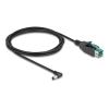 Delock PoweredUSB Kabel Stecker 12 V zu DC 5,5 x 2,1 mm Stecker gewinkelt 2 m