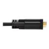 Eaton Tripp Lite Series Safe-IT HDMI to DVI-D Single-Link Antibacterial Adapter Cable (M / M), 1080p 60 Hz, Black, 6 ft. (1.8 m) - Adapterkabel - Single Link - HDMI männlich zu DVI-D männlich - 1.8 m - Doppelisolierung - Schwarz - geformt