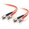 C2G ST-ST 50 / 125 OM2 Duplex Multimode PVC Fiber Optic Cable (LSZH) - Patch-Kabel - ST multi-mode (M) zu ST multi-mode (M) - 10 m - Glasfaser - Duplex - 50 / 125 Mikrometer - OM2 - halogenfrei - orange