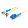 C2G LC-ST 9 / 125 OS1 Duplex Singlemode PVC Fiber Optic Cable (LSZH) - Patch-Kabel - ST Einzelmodus (M) zu LC Single-Modus (M) - 2 m - Glasfaser - Duplex - 9 / 125 Mikrometer - OS1 - halogenfrei - Gelb