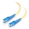 C2G SC-SC 9 / 125 OS1 Duplex Singlemode PVC Fiber Optic Cable (LSZH) - Patch-Kabel - SC Single-Modus (M) zu SC Single-Modus (M) - 1 m - Glasfaser - Duplex - 9 / 125 Mikrometer - OS1 - halogenfrei - Gelb