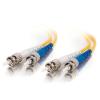 C2G ST-ST 9 / 125 OS1 Duplex Singlemode PVC Fiber Optic Cable (LSZH) - Netzwerkkabel - ST Einzelmodus (M) zu ST Einzelmodus (M) - 2 m - Glasfaser - Duplex - 9 / 125 Mikrometer - OS1 - halogenfrei - Gelb