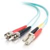 C2G LC-ST 10Gb 50 / 125 OM3 Duplex Multimode PVC Fiber Optic Cable (LSZH) - Netzwerkkabel - ST multi-mode (M) zu LC Multi-Mode (M) - 20 m - Glasfaser - Duplex - 50 / 125 Mikrometer - OM3 - halogenfrei - Aquamarin