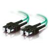 C2G SC-SC 10Gb 50 / 125 OM3 Duplex Multimode PVC Fiber Optic Cable (LSZH) - Netzwerkkabel - SC multi-mode (M) zu SC multi-mode (M) - 10 m - Glasfaser - Duplex - 50 / 125 Mikrometer - OM3 - halogenfrei - Aquamarin