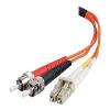 C2G LC-ST 50 / 125 OM2 Duplex Multimode PVC Fiber Optic Cable (LSZH) - Netzwerkkabel - ST multi-mode (M) zu LC Multi-Mode (M) - 2 m - Glasfaser - Duplex - 50 / 125 Mikrometer - OM2 - halogenfrei - orange