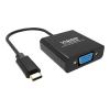USB-C-auf-VGA-Adapter - wird in USB-C eingesteckt und hat eine VGA-Buchse in voller Größe - maximale Auflösung 2560 x 1600 bei 60 Hz - USB-C 3.2 (m) zu VGA (f) - Treiber im Adapter integriert - schwarz