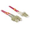 Delock - Netzwerkkabel - SC multi-mode (M) zu LC Multi-Mode (M) - 10 m - Glasfaser - 50 / 125 Mikrometer - OM4 - halogenfrei - violett