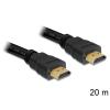 Delock High Speed HDMI with Ethernet - HDMI-Kabel mit Ethernet - HDMI männlich zu HDMI männlich - 20 m - Schwarz