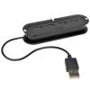 Eaton Tripp Lite series 4-Port USB 2.0 Compact Mobile Hi-Speed Ultra-Mini Hub w / Cable - Hub - 4 x USB 2.0 - Desktop