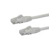 StarTech.com 1m Cat6 UTP RJ45 Gigabit Patchkabel Snagless - Cat 6 Netzwerkkabel mit Schutzmanschette - Cat.6 Patch-Kabel - Weiß - Patch-Kabel - RJ-45 (M) zu RJ-45 (M) - 1 m - UTP - CAT 6 - ohne Haken - weiß
