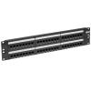Eaton Tripp Lite Series 48-Port Cat6 Cat5 Patch Panel Rackmount 110 Punch Down RJ45 Ethernet 1URM 568B - Patch Panel - CAT 6 - 48.3 cm (19") - 48 Ports