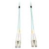 Eaton Tripp Lite Series 10Gb Duplex Multimode 50 / 125 OM3 LSZH Fiber Patch Cable (LC / LC) - Aqua, 3M (10 ft.) - Patch-Kabel - LC Multi-Mode (M) zu LC Multi-Mode (M) - 3 m - Glasfaser - Duplex - 50 / 125 Mikrometer - OM3 - halogenfrei - Aquamarin