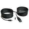 Eaton Tripp Lite Series 10M USB 3.0 SuperSpeed Active Extension Repeater Cable M / F 33ft 33' 10 Meter - USB-Verlängerungskabel - USB Typ A (W) zu USB Typ A (M) - USB 3.0 - 10 m - aktiv - Grau