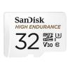 SanDisk High Endurance - Flash-Speicherkarte (microSDHC / SD-Adapter inbegriffen) - 32 GB - Video Class V30 / UHS-I U3 / Class10 - microSDHC UHS-I