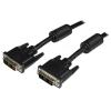 StarTech.com 2m DVI-D Single Link Kabel - St / St - DVI Monitorkabel - 1920x1200 - DVI Verbindungskabel / Anschlusskabel - Schwarz - DVI-Kabel - Single Link - DVI-D (M) zu DVI-D (M) - 2 m - geformt, Daumenschrauben - Schwarz