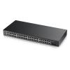 Zyxel GS1900-48 - Switch - Smart - 48 x 10 / 100 / 1000 + 2 x Gigabit SFP - Desktop, an Rack montierbar, wandmontierbar