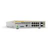 Allied Telesis AT x230-10GP - Switch - L2+ - managed - 8 x 10 / 100 / 1000 (PoE+) + 2 x SFP - Desktop, an Rack montierbar, wandmontierbar - PoE+ (120 W)